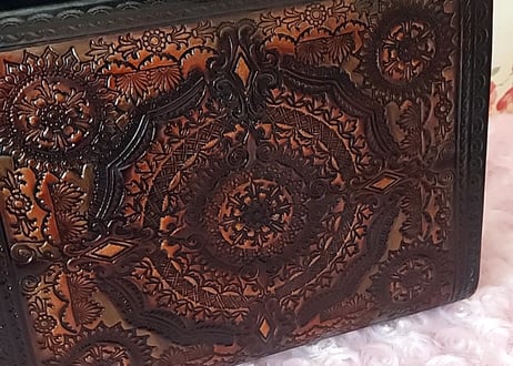 1970´s✨型押しレザーVintagebag