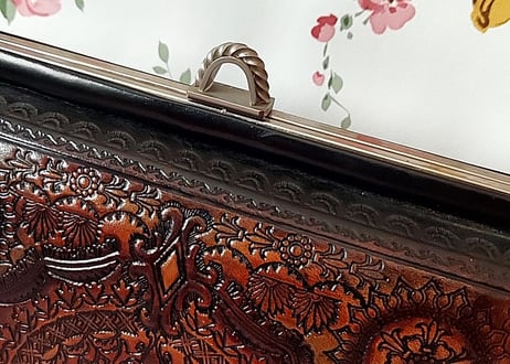 1970´s✨型押しレザーVintagebag