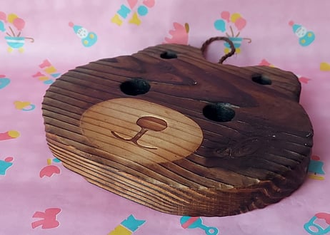 木製、くまの鍋敷き🧸