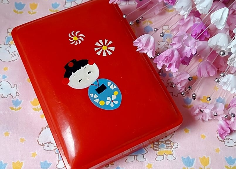 昭和30年代・セルロイドケース こけし | あんちーくKIDAN STORE