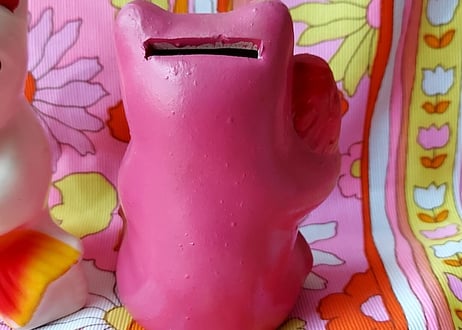 30年代✩.*˚鯛を持った熊ʕ•ᴥ•ʔ  ピンク