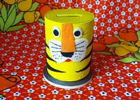 住友銀行🐯虎のペーパー貯金箱