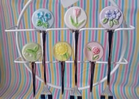 お花の陶器💐🌷✨カトラリースタンドセット