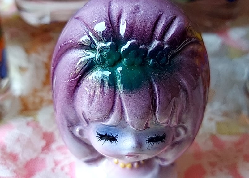 水森亜土ちゃん‪💜‪陶器のボトルカバー | あんちーくKIDAN STORE‬‬