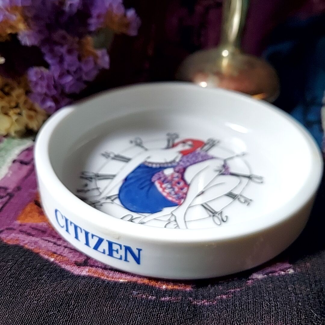 小島功×シチズン⏰ノベルティ灰皿 | あんちーくKIDAN STORE