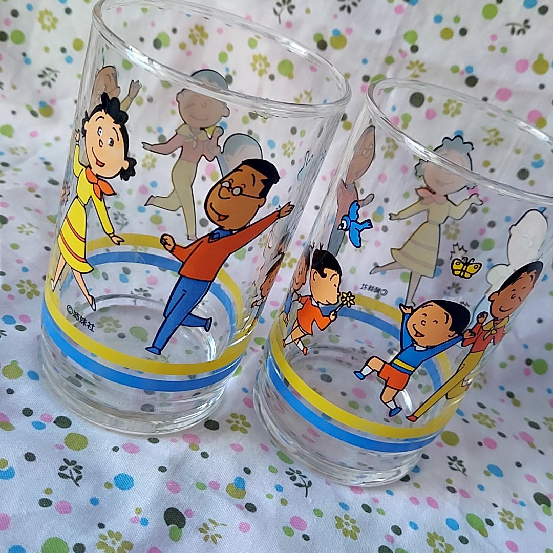 佐々木ガラス・サザエさんグラス | あんちーくKIDAN STORE