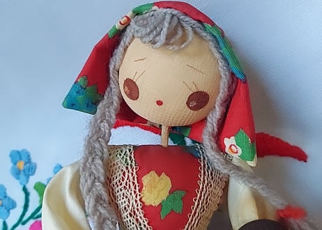 レトロな女の子👧💗ソーイングDOLL