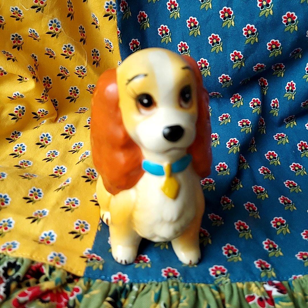ディズニーストア わんわん物語 フィギュア置物 Disney・わんわん物語🐶レディ置物 | あんちーくKIDAN STORE