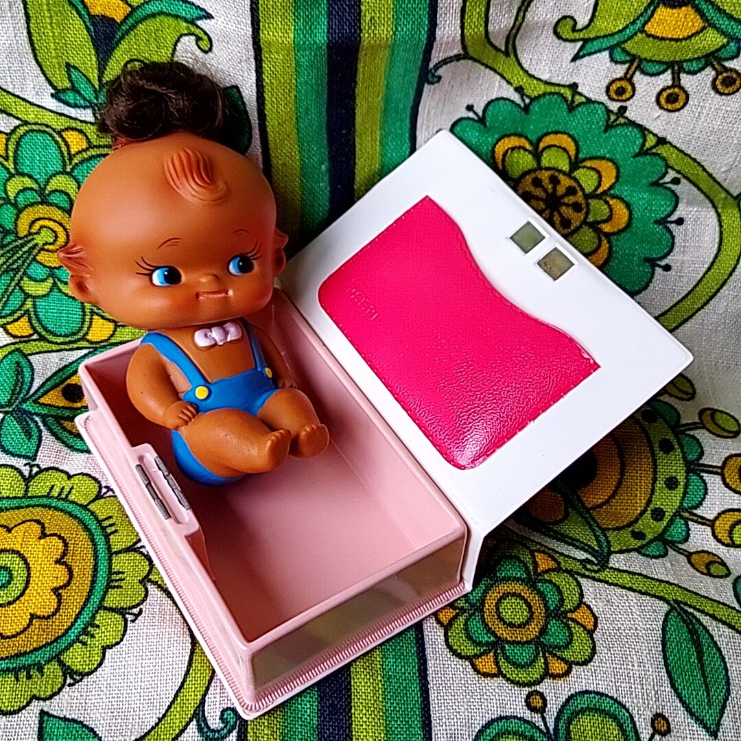 キューピーコレクション BOX レトロ キューピーみたいなソフビとビニールボックスSET キューピー