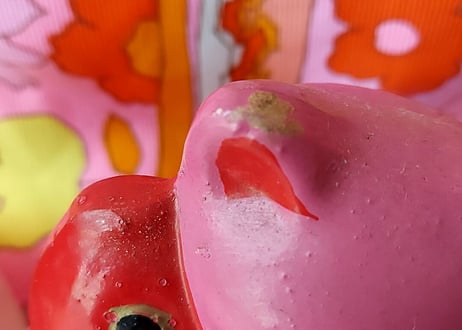 30年代✩.*˚鯛を持った熊ʕ•ᴥ•ʔ  ピンク