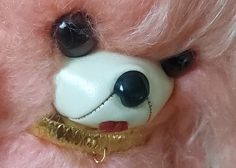 ピンクのお手入れわんちゃん