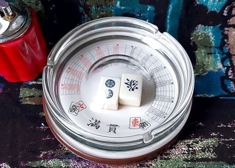 麻雀牌の灰皿