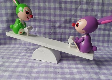 Disney漫画こけし･とん助のシーソー