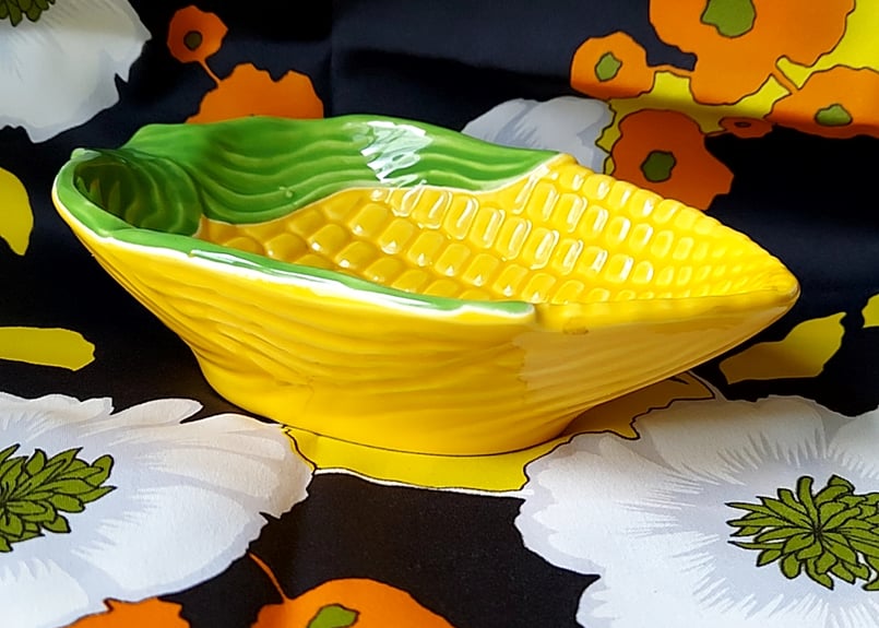 陶器のとうもろこし深皿 | あんちーくKIDAN STORE