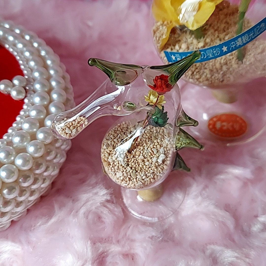 沖縄土産🌺星の砂入りタツノオトシゴ硝子 | あんちーくKIDAN STORE