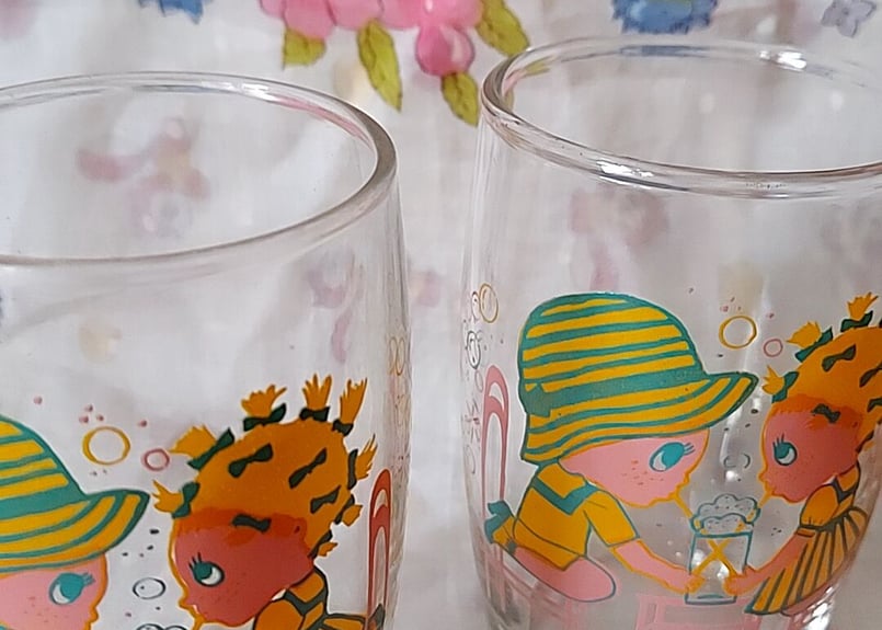 佐々木ストロング・クリームソーダのカップルグラス | あんちーくKIDAN