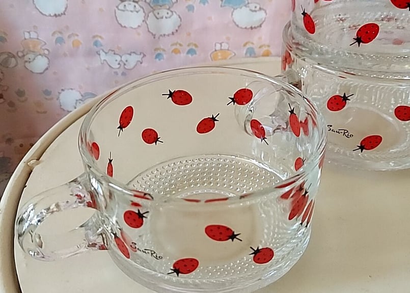 sanrio・ストロベリーファンタジア、ガラスカップ | あんちーくKIDAN STORE
