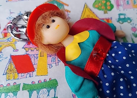 80年代Fancy🩷ᩚGirlファッションDollキーホルダー👧
