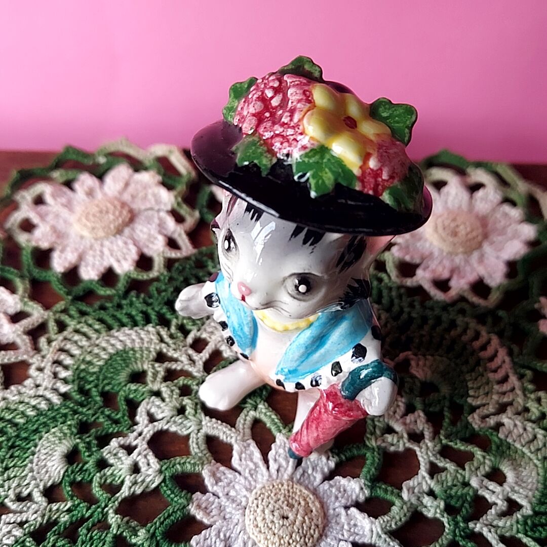 チェシャ猫 置物 Formal Alice 陶器製　瀬戸ノベルティ チェシャ猫 置物 Formal Alice 陶器製 瀬戸ノベルティ 置物 - 置物