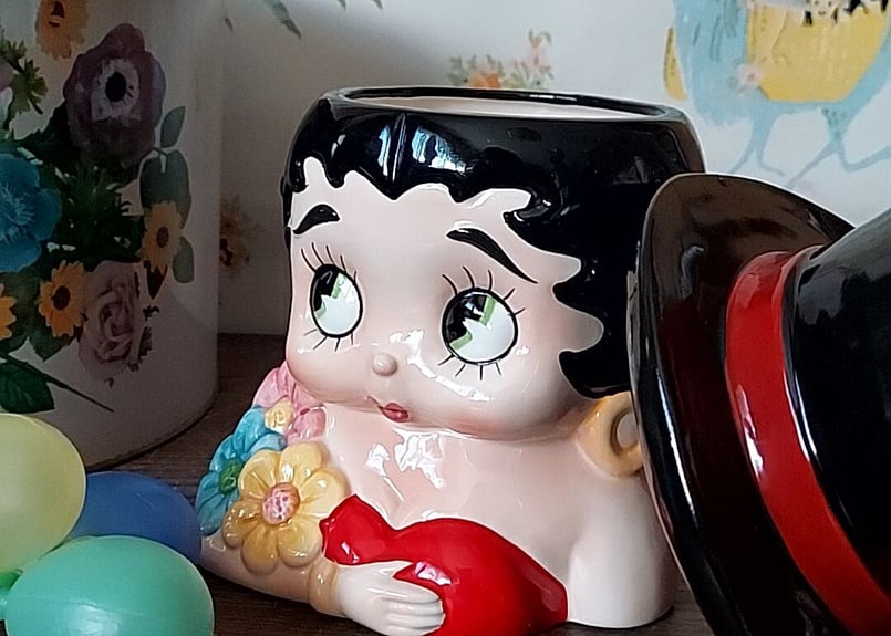 ベティーブープ💐陶器のポット | あんちーくKIDAN STORE