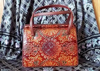 1970´s✨型押しレザーVintagebag