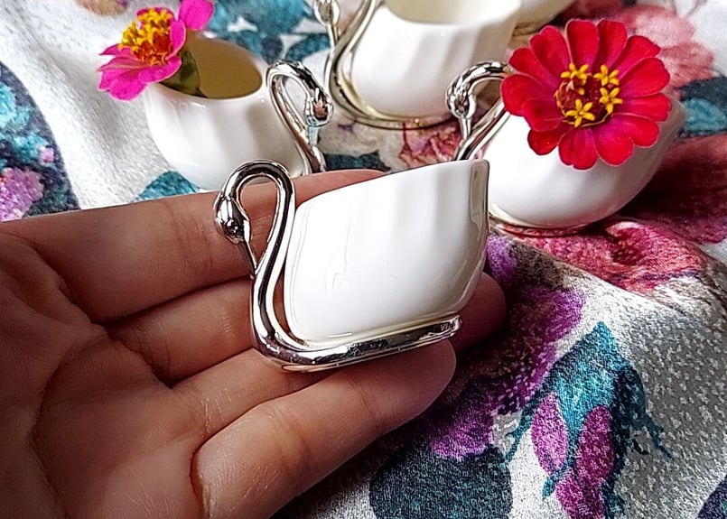 スワン🦢ミルクピッチャー | あんちーくKIDAN STORE