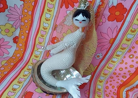 伊勢志摩土産品・マーメイドのパール人形🧜‍♀️