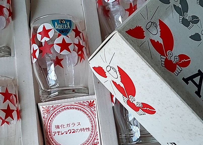 アデリア・アデレックス☆星柄耐熱コップ | あんちーくKIDAN STORE