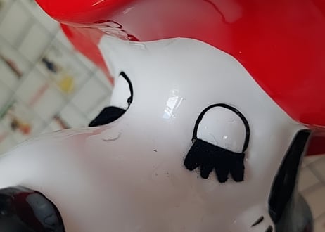 スヌーピーみたいなわんちゃんの貯金箱