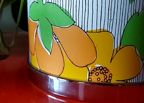 デイジーとストライプのアイスペール