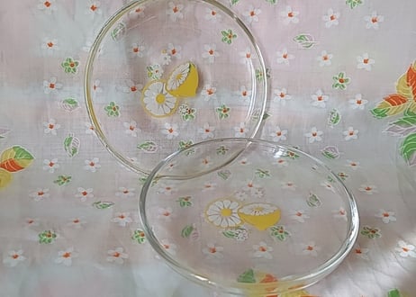 レモンの輪切り🍋硝子の小皿