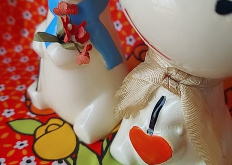 かばのペア陶器🩷ᩚ置物