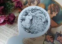 モダンでサイケなレディ🌹ハンドミラー