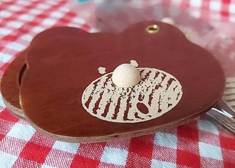 木製くまのスライドミラー🧸