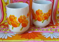 タイガーノベルティ🌷ふんわりチューリップ湯のみ