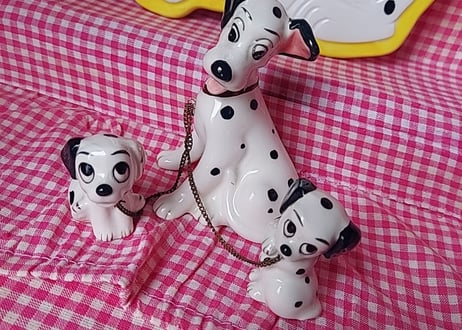 Disney❤わんわん物語・チェーン付き親子の陶器
