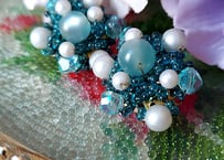 1960´s✩.*˚雪の結晶Vintageイヤリング