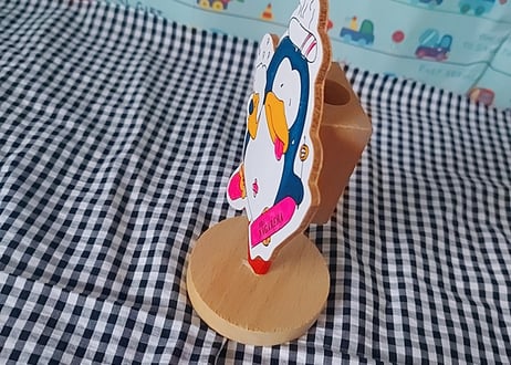Fancy🐧木製ベンギンのスタンド