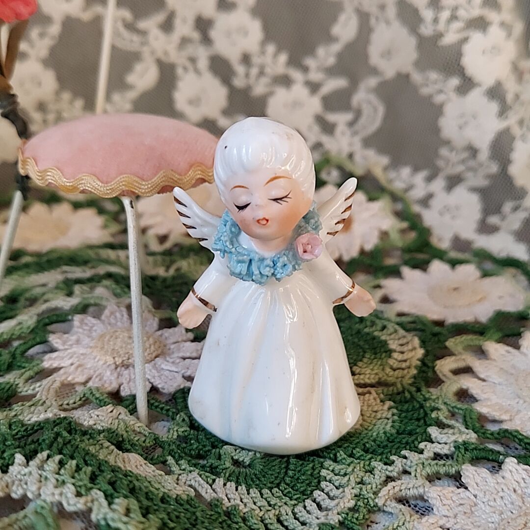 瀬戸ノベルティ・小さな天使 ブルー | あんちーくKIDAN STORE