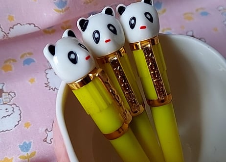 チャイナ製🇨🇳パンダの万年筆 イエロー