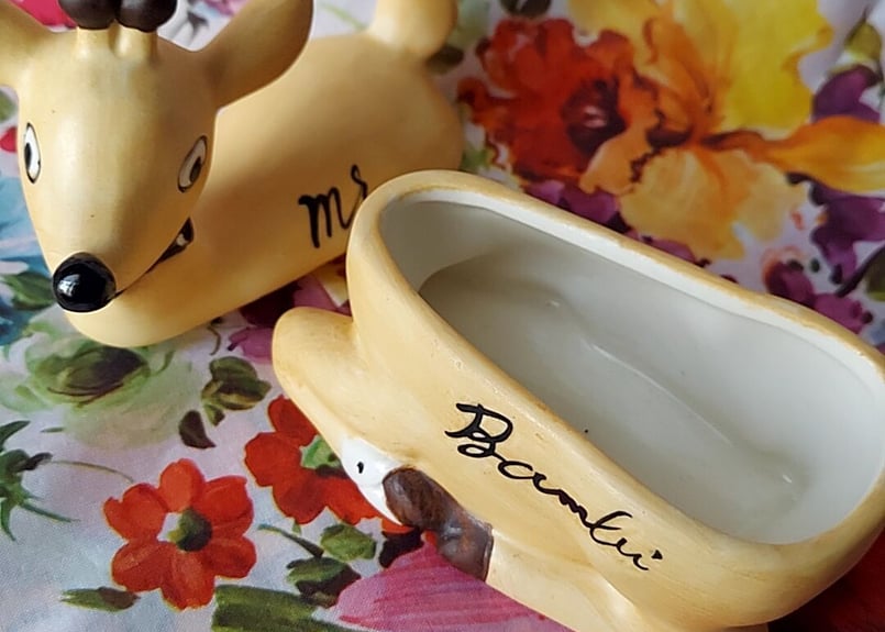 SWIMMER・瀬戸陶器、バンビの小物入れ | あんちーくKIDAN STORE