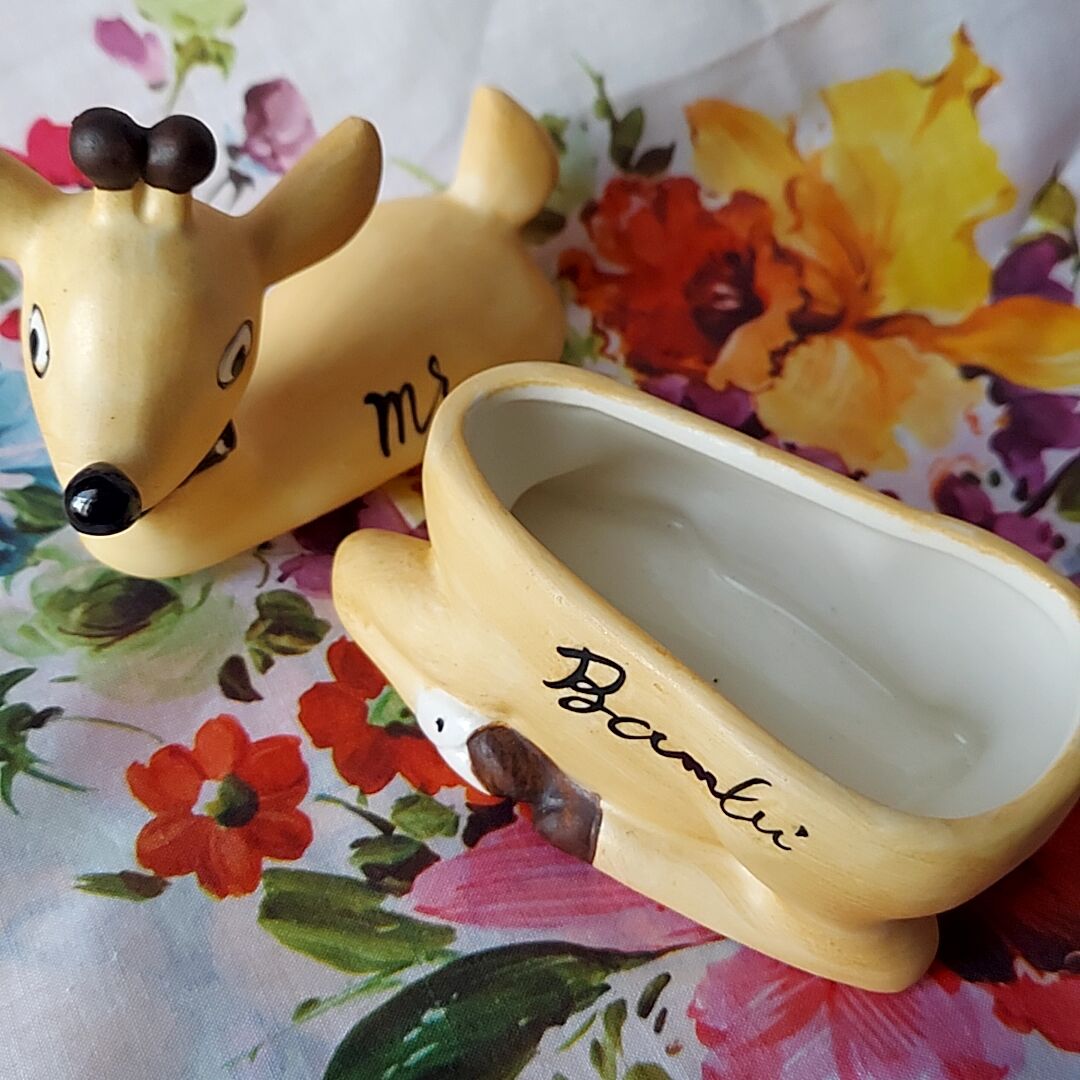 SWIMMER・瀬戸陶器、バンビの小物入れ | あんちーくKIDAN STORE