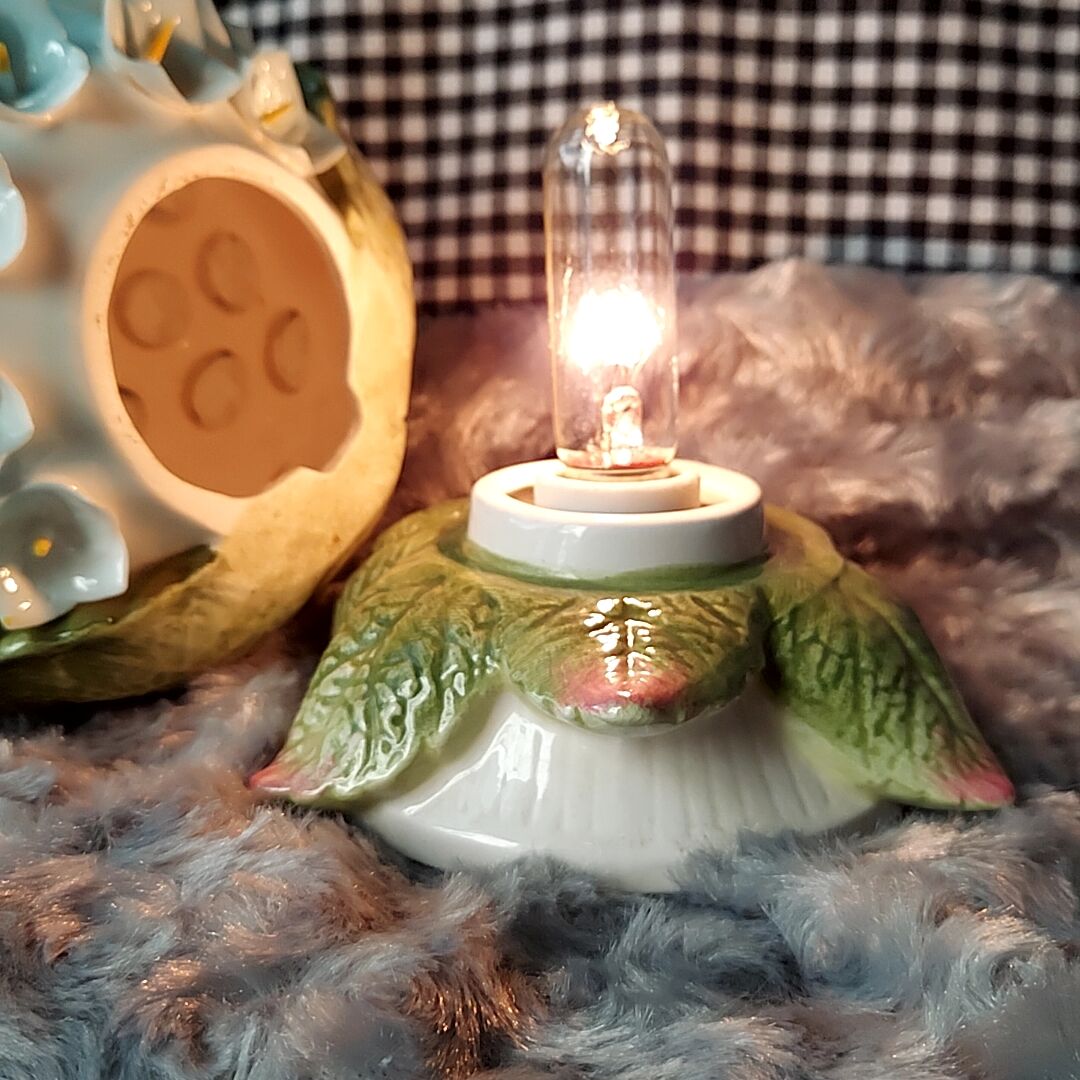 陶器の紫陽花ランプ | あんちーくKIDAN STORE