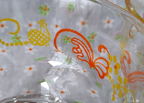 鳥とちょうちょとお花のデザートカップ