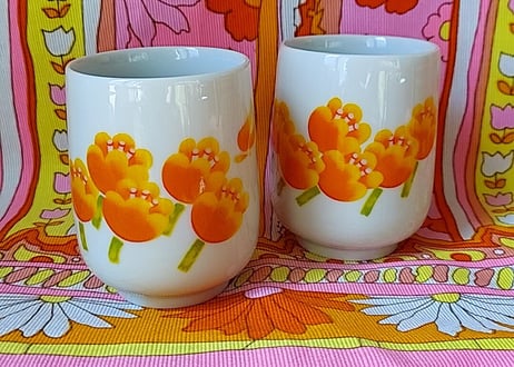 タイガーノベルティ🌷ふんわりチューリップ湯のみ