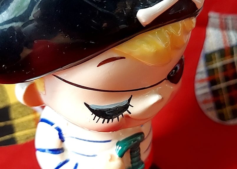 内藤ルネ・キャプテンキッド💎貯金箱 | あんちーくKIDAN STORE