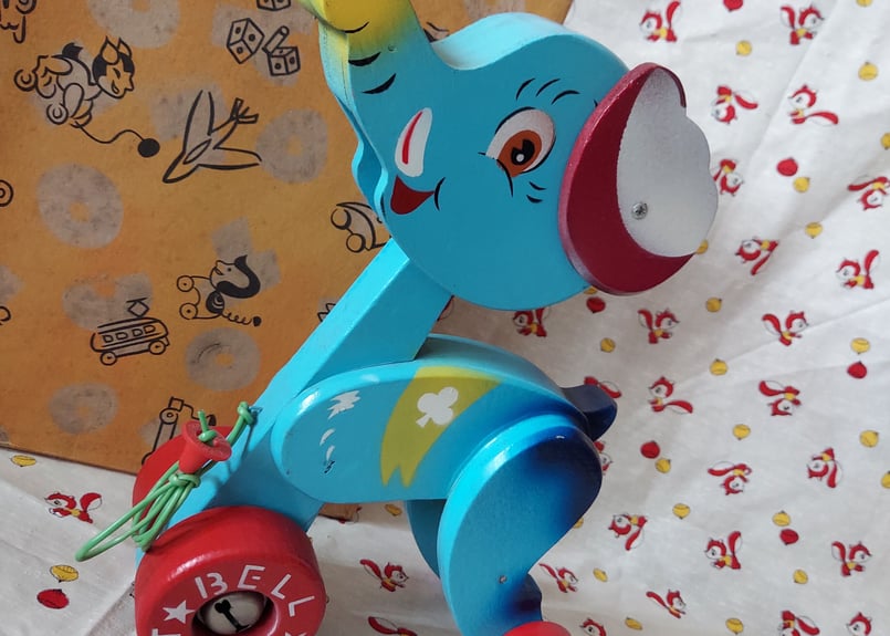 昭和30～40・育児玩具︎‪💕ゾウのカタカタ | あんちーくKIDAN STORE‬