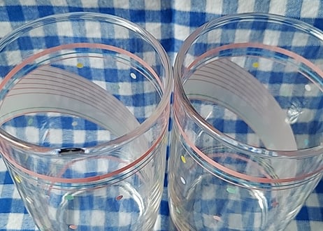 Fancyな水玉のグラス