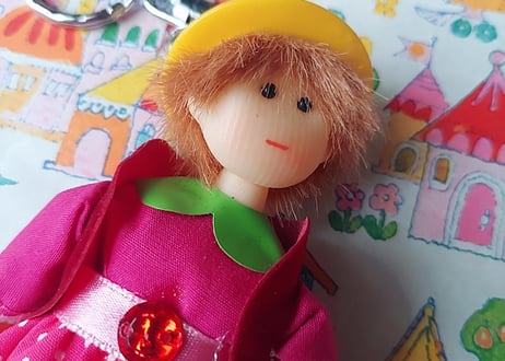 80年代Fancy🩷ᩚGirlファッションDollキーホルダー👧