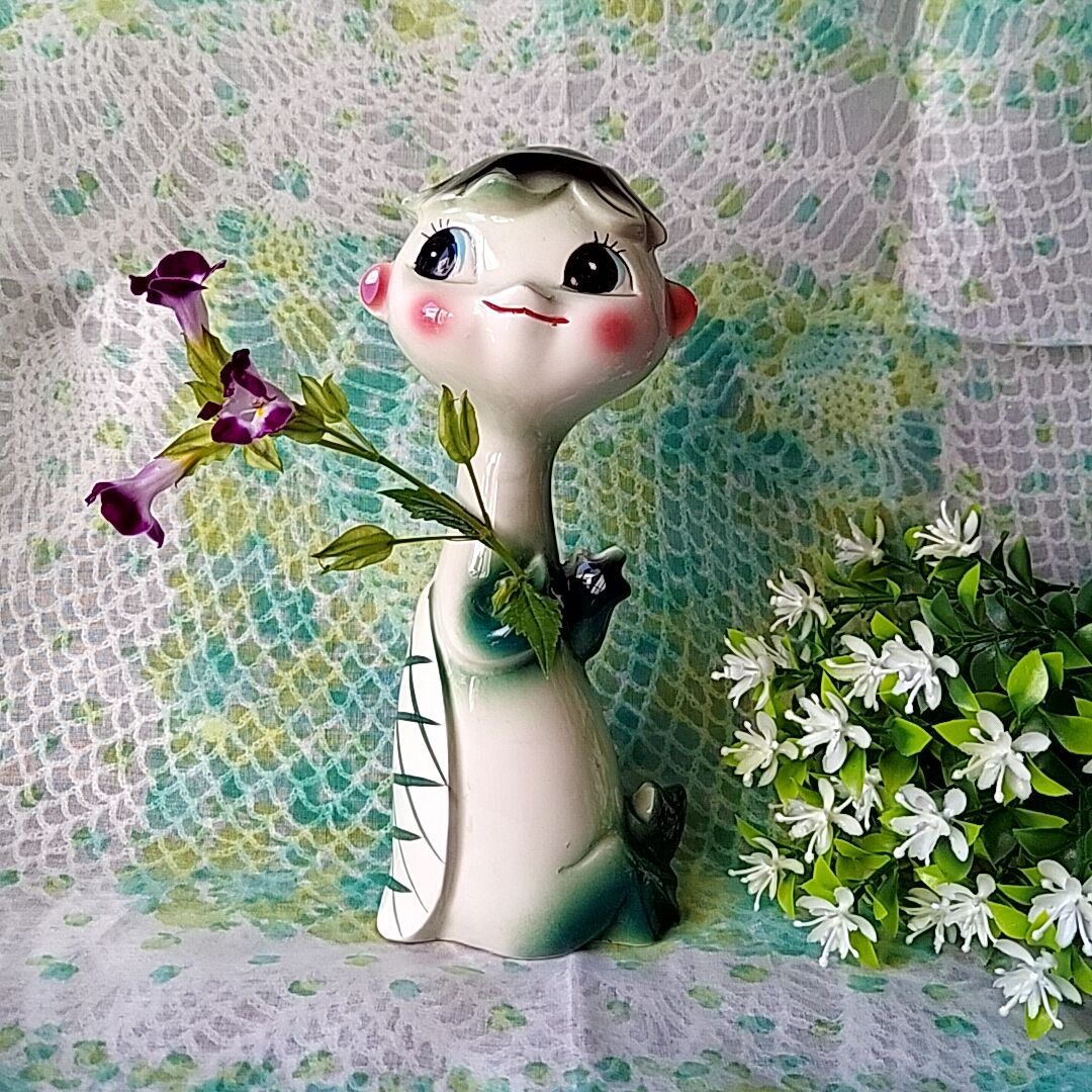 お花みたいなお沙羅の河童陶器 | あんちーくKIDAN STORE